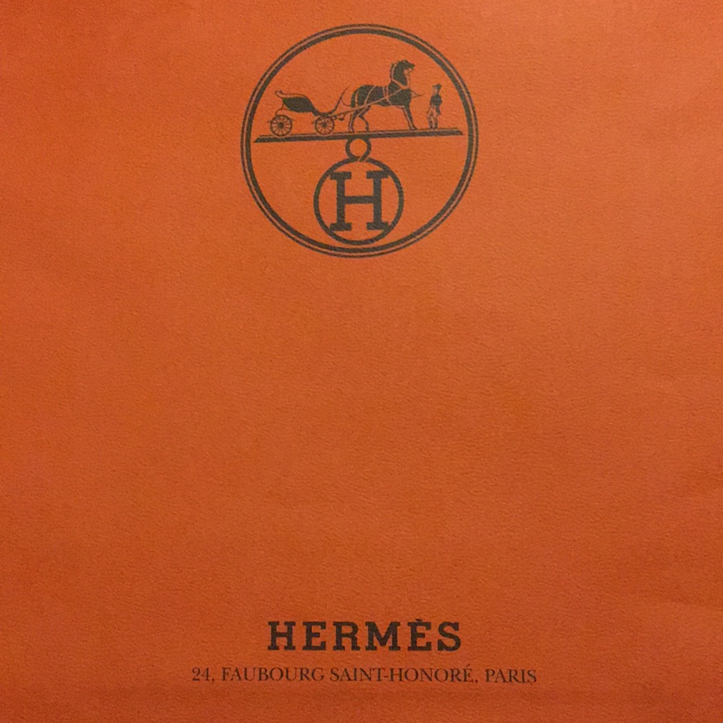 Herms Authentic Paper Shopping Bag